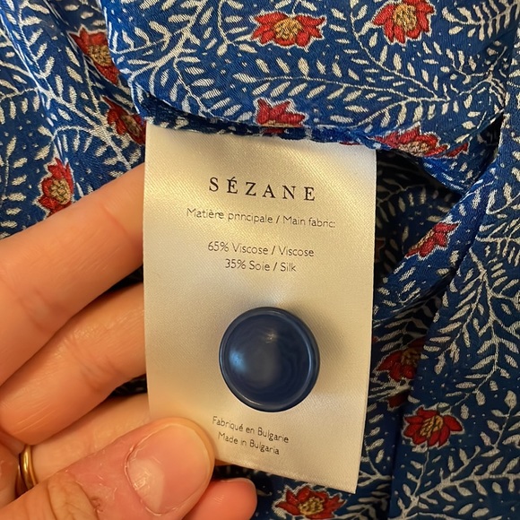 Sezane blue ‘Paloma’ blouse - Picture 7 of 7